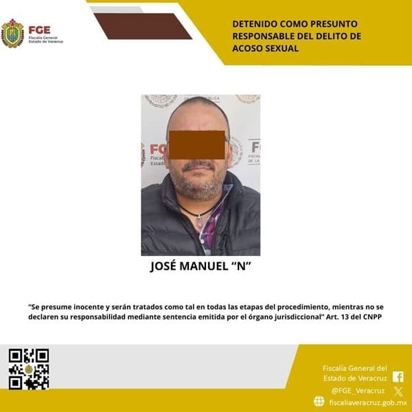 A José Manuel “N” se le relaciona con hechos ocurridos en las instalaciones del Congreso del Estado, en la ciudad de Xalapa.
